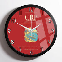Thumbnail for Corpus Christi International Airport CRP Wall-Clock Framed - Red