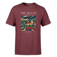 Thumbnail for VINTAGE G4101 - The Skycap - Premium T-Shirt design on darkred premium t shirt