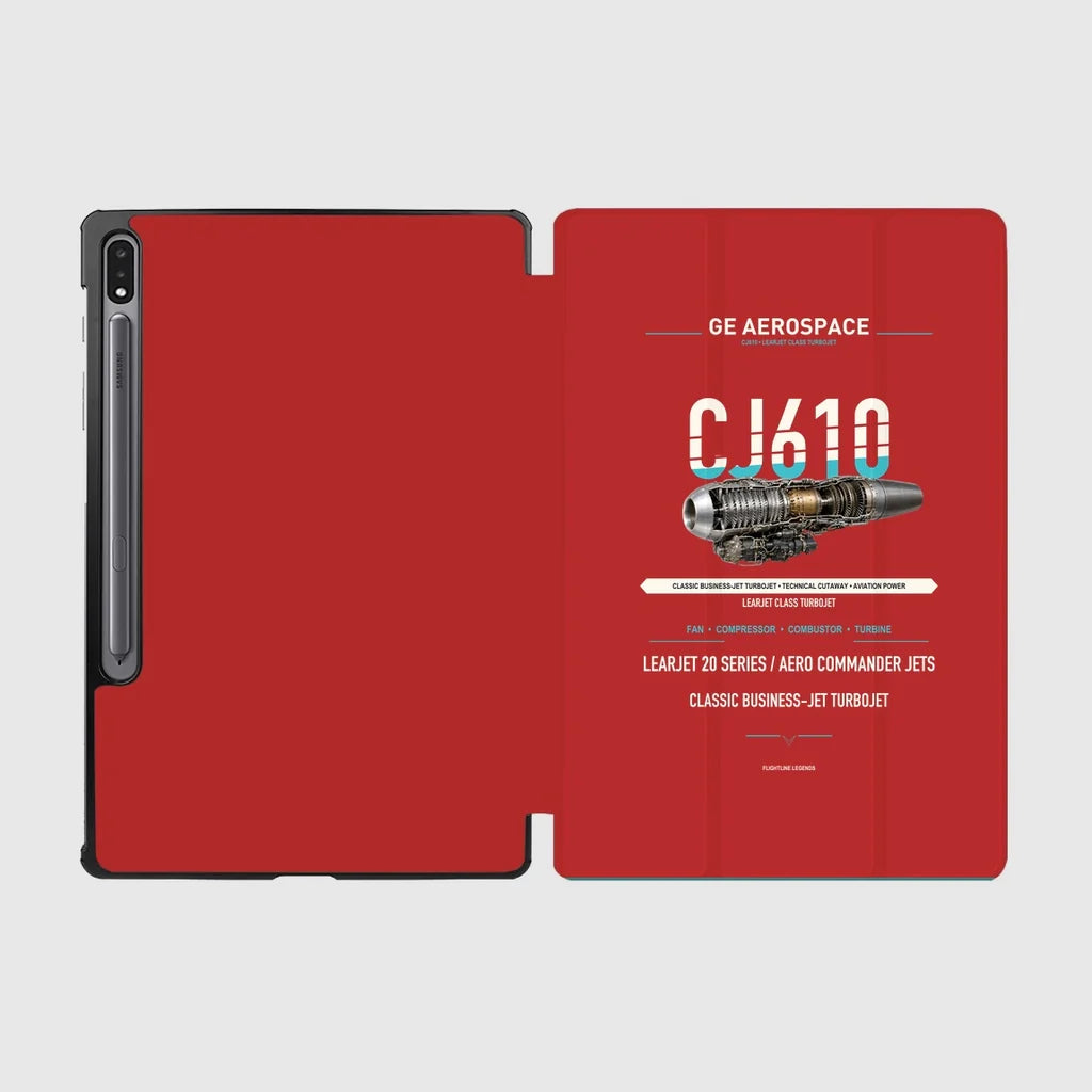 CJ610 design on red samsung tablet tablet case