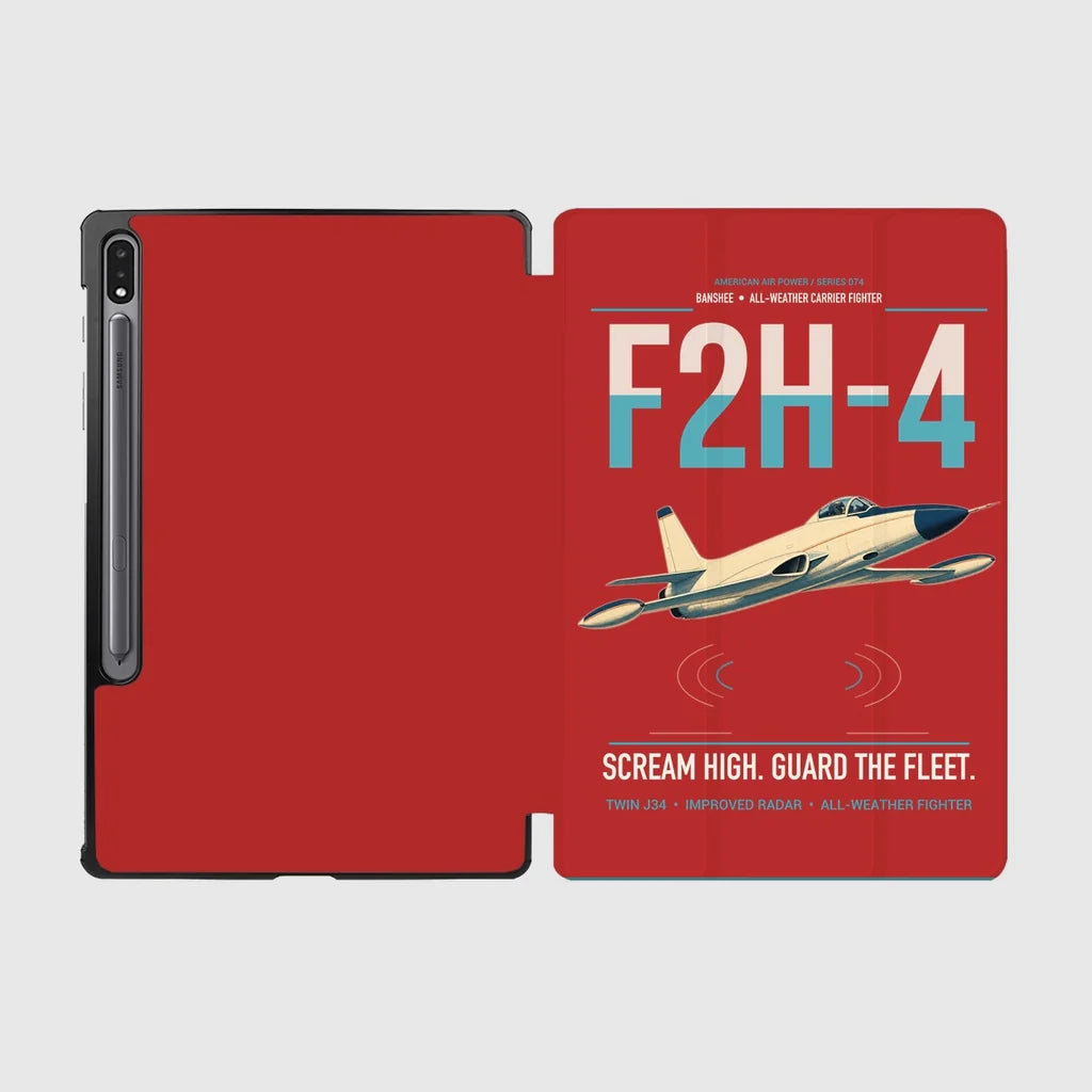 F2H-4 Banshee design on red samsung tablet tablet case