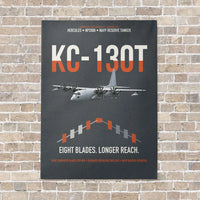 Thumbnail for KC-130T NP2000 vertical canvas print - no frame - gray background