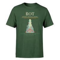 Thumbnail for Rotorua Regional Airport (ROT) T-Shirt single-side front print in Dark Green | rotorua-regional-airport-rot-double-side-t-shirt