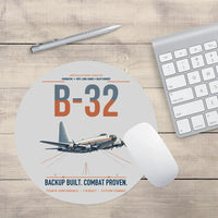 Thumbnail for B-32 Dominator design on light gray round mouse pad