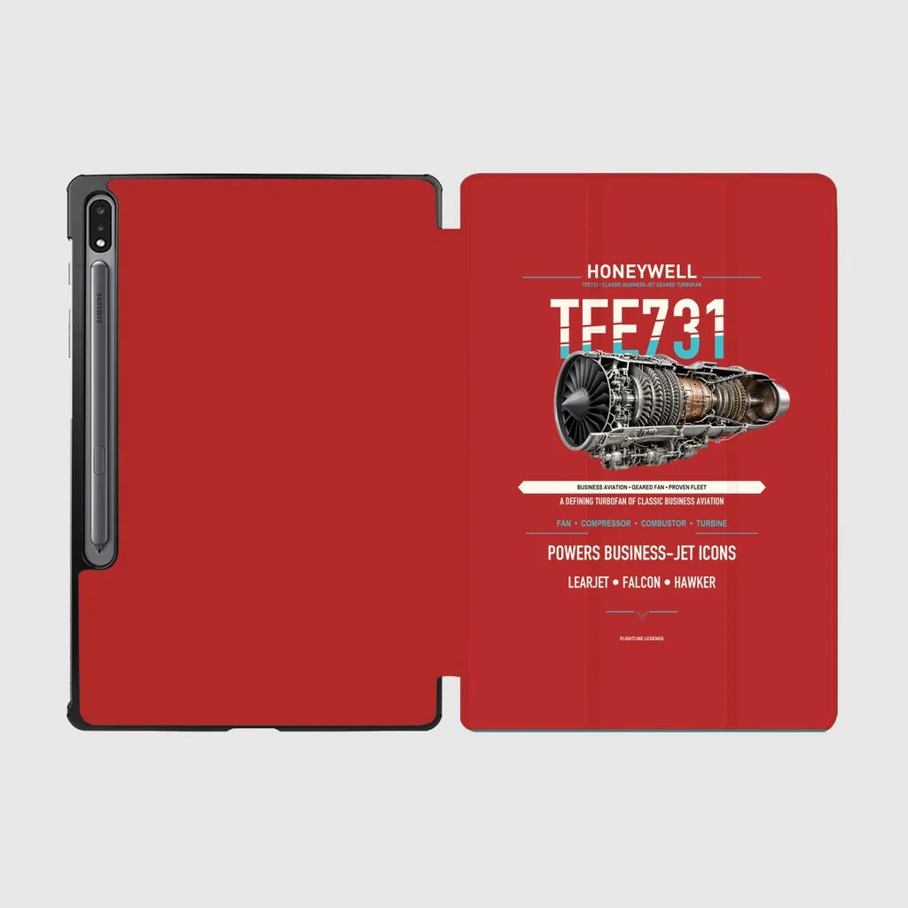 TFE731 design on red samsung tablet tablet case