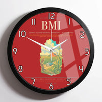 Thumbnail for Central Illinois Regional Airport (BMI) design on red framed wall clock