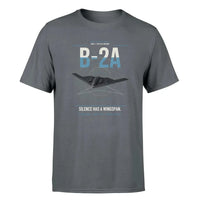 Thumbnail for B-2A Spirit design on gray t-shirt, single-side print