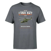 Thumbnail for Westland Lynx AH7 design on gray t-shirt, single-side print
