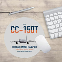 Thumbnail for Airbus CC-150T Polaris design on light gray round mouse pad