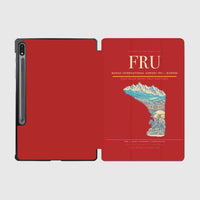 Thumbnail for Manas International Airport (FRU) design on red samsung tablet tablet case