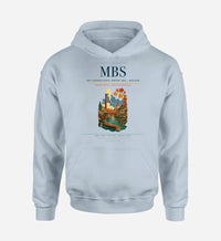 Thumbnail for MBS International Airport (MBS) design on light blue hoodie single-side print