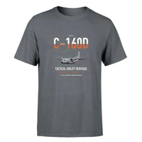 Thumbnail for Transall C-160D design on gray double-side t-shirt, single-side print