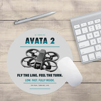 Thumbnail for DJI Avata 2 design on light gray round mouse pad