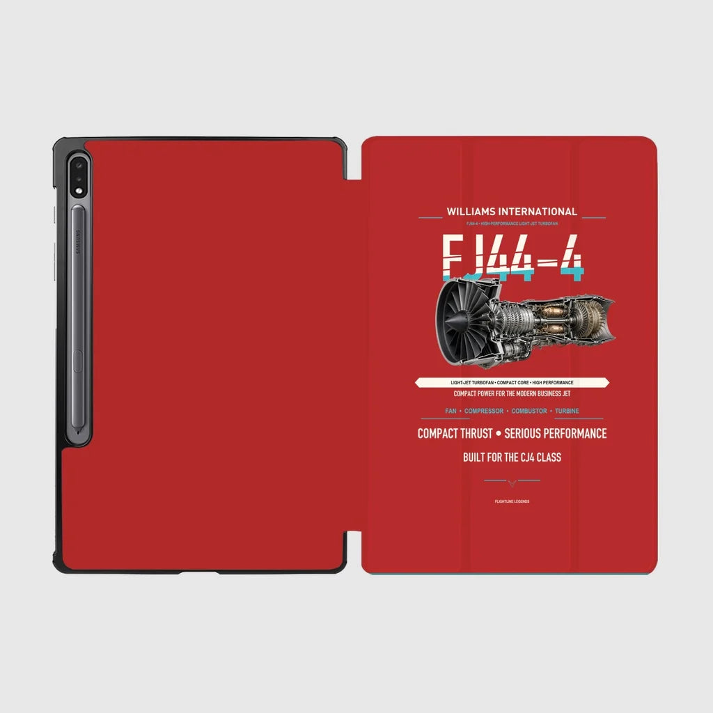 FJ44-4 design on red samsung tablet tablet case