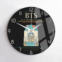 Thumbnail for M. R. Stefanik Airport BTS Wall-Clock No-Frame - Black