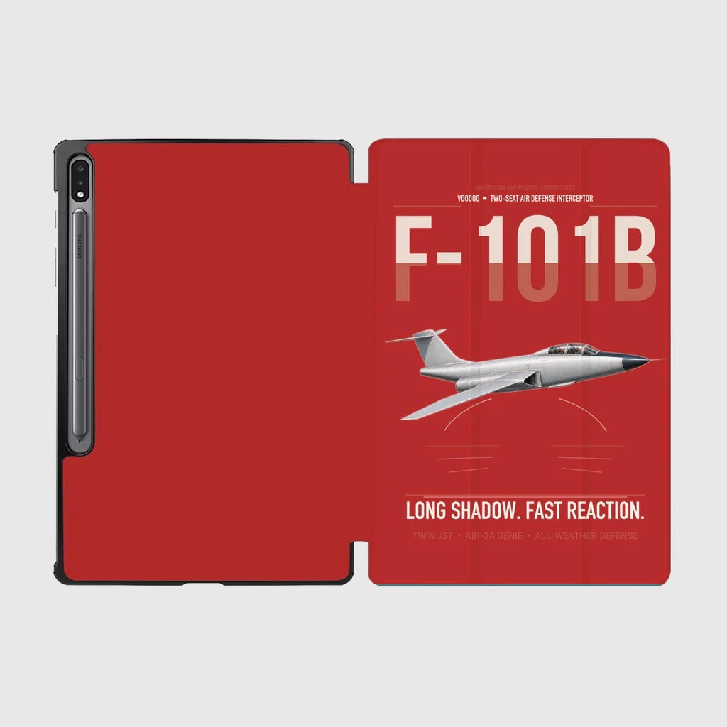 F-101B Voodoo design on red samsung tablet tablet case