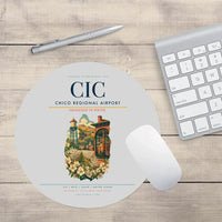 Thumbnail for Chico Regional Airport (CIC) design on light gray round mouse pad