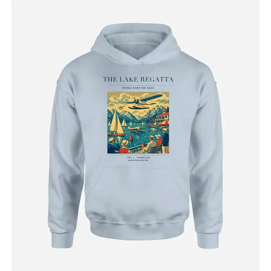 VINTAGE G4039 - The Lake Regatta - Premium Hoodie design on lightblue premium