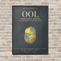 Thumbnail for Gold Coast Airport OOL - Canvas Framed - Gray