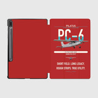 Thumbnail for Pilatus PC-6 Porter design on red samsung tablet tablet case