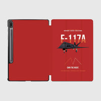 Thumbnail for F-117A Nighthawk Own The Night design on red samsung tablet tablet case