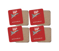 Thumbnail for Dassault Mirage IIIC design on red 4 pieces set coaster
