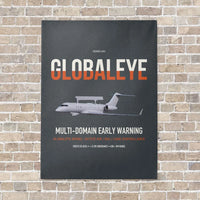 Thumbnail for Saab GlobalEye vertical canvas print - no frame - gray background