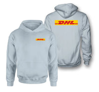 Thumbnail for DHL Aviation logo on light blue double side hoodie