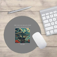 Thumbnail for VINTAGE G4405 - The Volcano Beach Strip - Designed Mouse Pads design on gray round