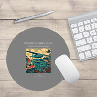 Thumbnail for VINTAGE G4410 - The Reef Garden Glass - Designed Mouse Pads design on gray round