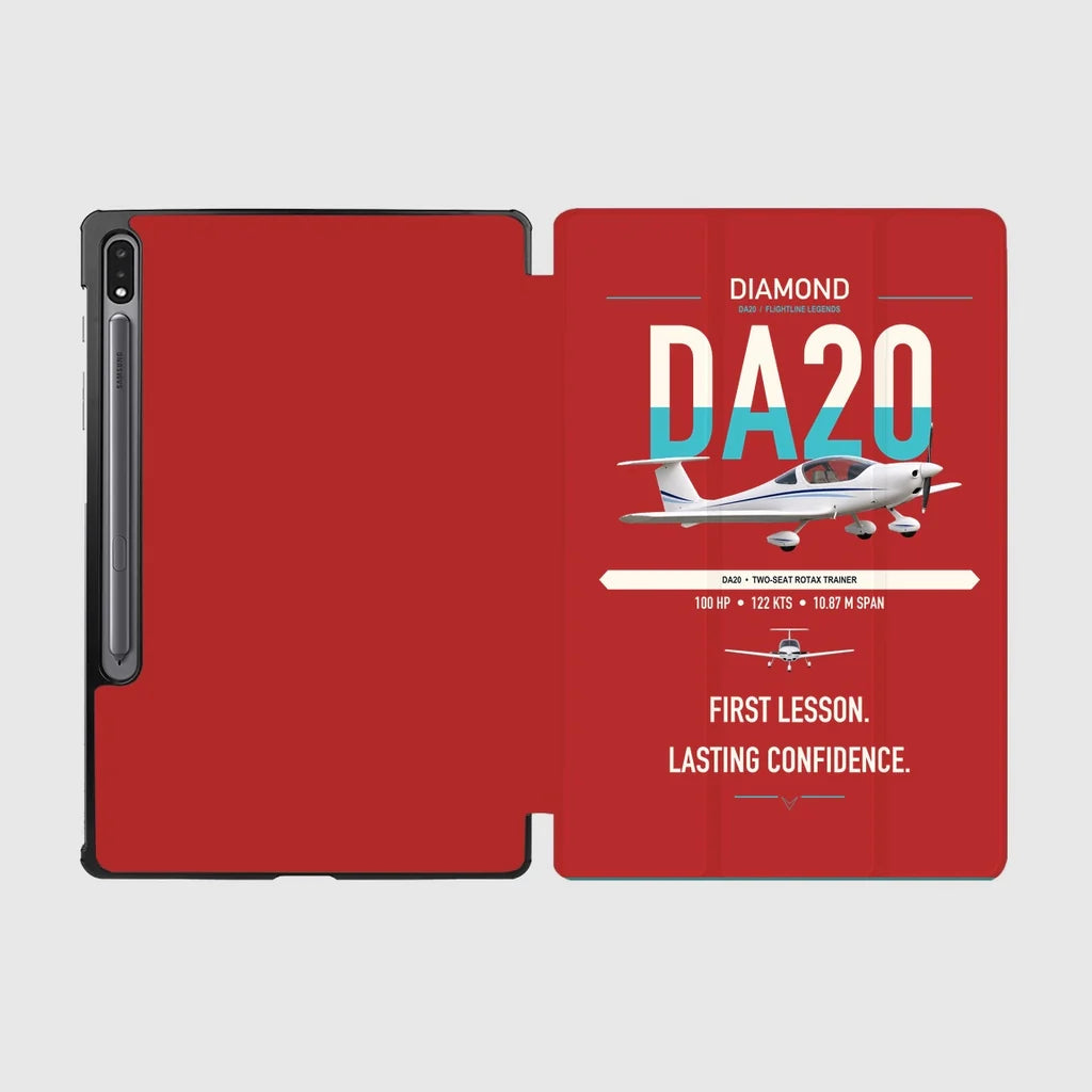 Diamond DA20 design on red samsung tablet tablet case