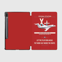 Thumbnail for Cessna Citation X+ design on red samsung tablet tablet case