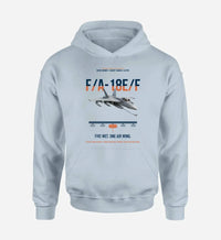 Thumbnail for F A-18E F Buddy Tanker design on light blue double-side hoodie, single-side print
