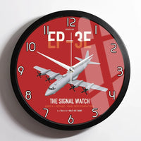 Thumbnail for EP-3E ARIES II design on red framed wall clock