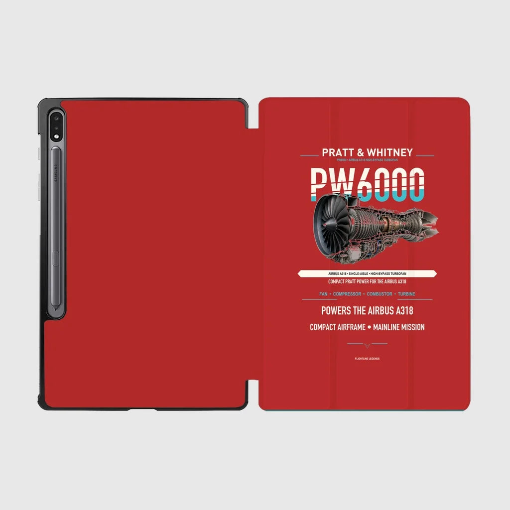 PW6000 design on red samsung tablet tablet case