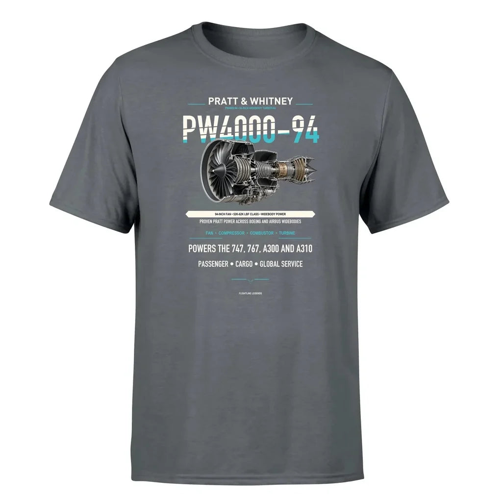 PW4000-94 design on gray single side