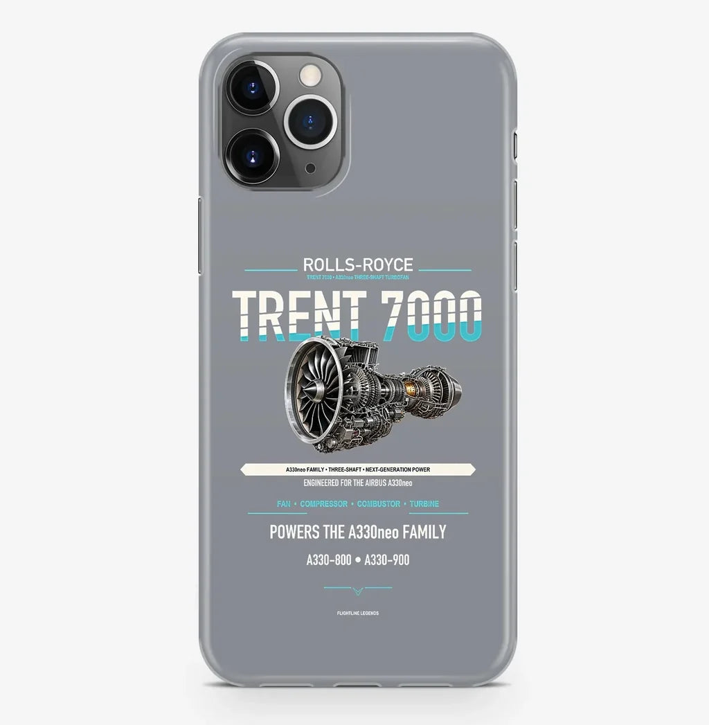 TRENT 7000 Case ProMax design on gray iphone case promax