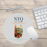 Thumbnail for Noto Airport (NTQ) design on light gray round mouse pad