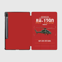 Thumbnail for AgustaWestland AH-129D Mangusta design on red samsung tablet tablet case