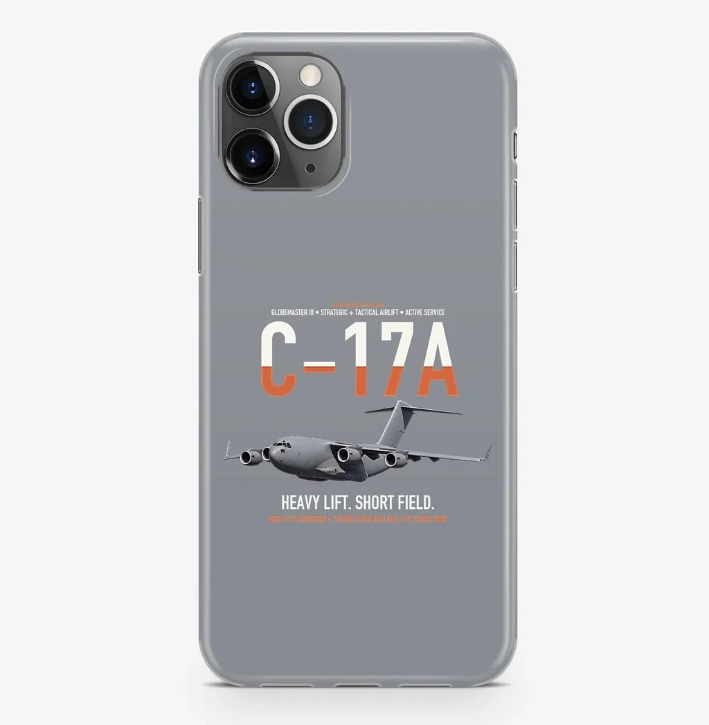C-17A Globemaster III design on gray magsafe iphone case, for iPhone Pro Max