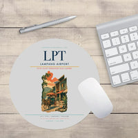 Thumbnail for Lampang Airport (LPT) design on light gray round mouse pad