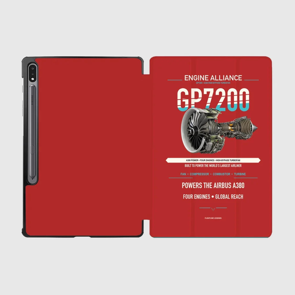 GP7200 design on red samsung tablet tablet case