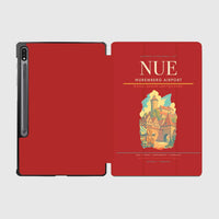 Thumbnail for Nuremberg Airport (NUE) design on red samsung tablet tablet case