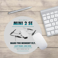 Thumbnail for DJI Mini 2 SE design on light gray round mouse pad