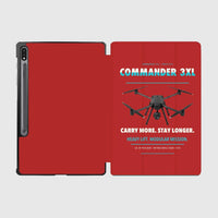 Thumbnail for Draganfly Commander 3XL design on red samsung tablet tablet case