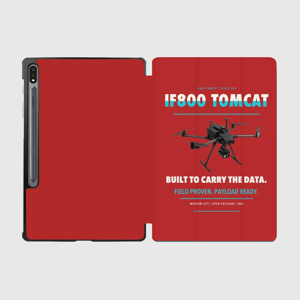 Inspired Flight IF800 Tomcat design on red samsung tablet tablet case