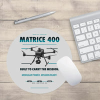 Thumbnail for DJI Matrice 400 design on light gray round mouse pad