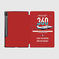 Thumbnail for Beechcraft King Air 360 design on red samsung tablet tablet case