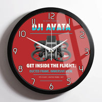 Thumbnail for DJI Avata design on red framed wall clock