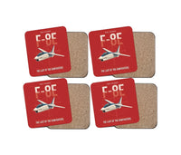 Thumbnail for F-8E Crusader design on red 4 pieces set coaster