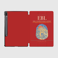 Thumbnail for Erbil International Airport (EBL) design on red samsung tablet tablet case